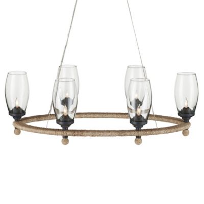 Currey & Company Hightider Chandelier - Color: Brown - Size: 6 light - 9000