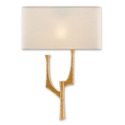 Currey & Company Bodnant Wall Sconce - Color: White - Size: 1 light - 5000-