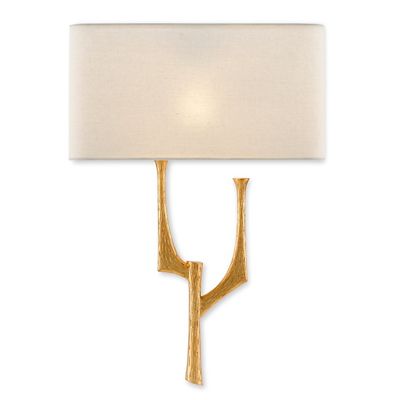 Currey & Company Bodnant Wall Sconce - Color: White - Size: 1 light - 5000-