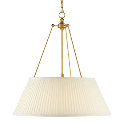 Currey & Company Lytham Pendant Light - Color: White - Size: 1 light - 9000