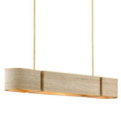 Currey & Company Tenby Linear Chandelier Light - Color: Gold - 9000-0820