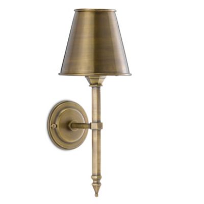 Currey & Company Wollaton Wall Sconce - Color: Brass - Size: 1 light - 5000