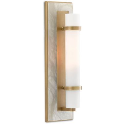 Currey & Company Bruneau Wall Sconce - Color: White - Size: 1 light - 5800-