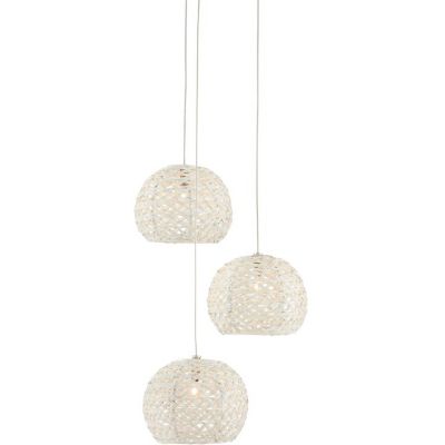 Currey & Company Piero Multi-Light Pendant Light - Color: White - Size: 3 l