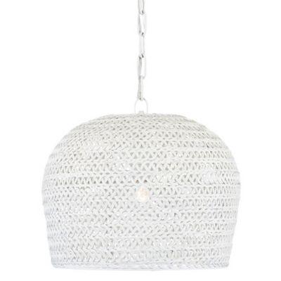 Currey & Company Piero Pendant Light - Color: White - Size: Small - 9000-08