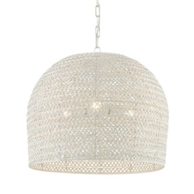 Currey & Company Piero Pendant Light - Color: White - Size: Medium - 9000-0