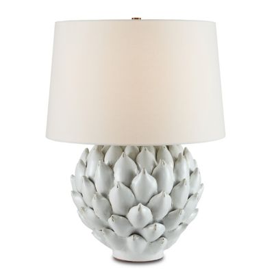 Currey & Company Cynara Table Lamp - Color: White - Size: 1 light - 6000-07