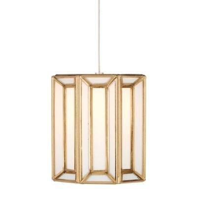 Currey & Company Daze Drop Mini Pendant Light - Color: Brass - Size: 1 ligh