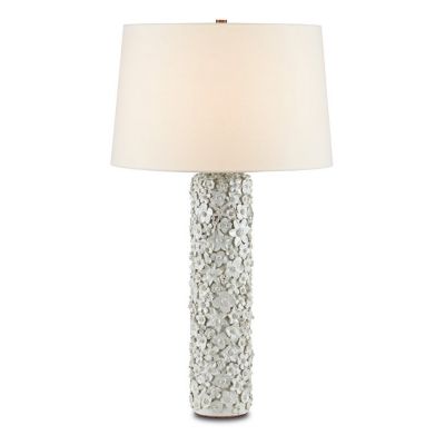 Currey & Company Jessamine Table Lamp - Color: White - Size: 1 light - 6000