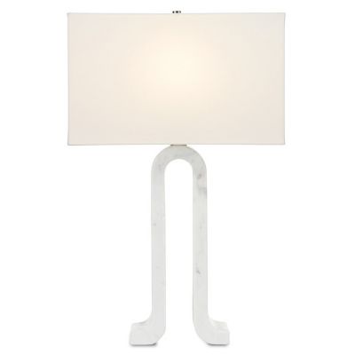 Currey & Company Leo Table Lamp - Color: White - 6000-0776