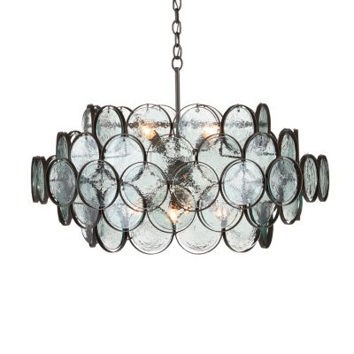 Currey & Company Galahad Small Chandelier - Color: Black - Size: 8 light - 