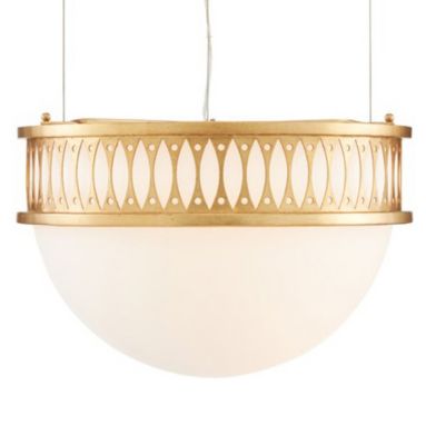 Currey & Company Lola Pendant Light - Color: White - 9000-0834