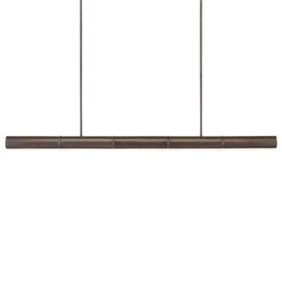 Currey & Company Fugue LED Linear Chandelier - Color: Brown - Size: 5 light