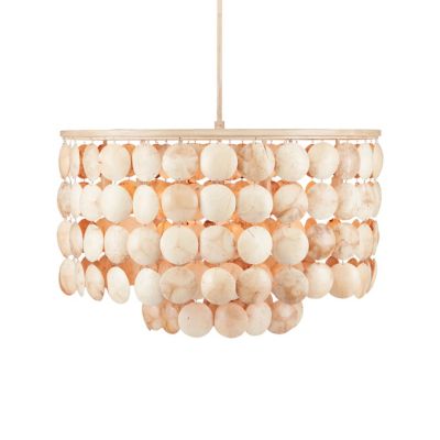 Currey & Company Buko Chandelier - Color: Cream - Size: 6 light - 9000-0849