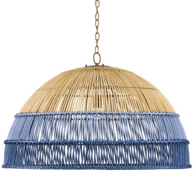 Currey & Company Senjyo Pendant Light - Color: Blue - Size: 1 light - 9000-