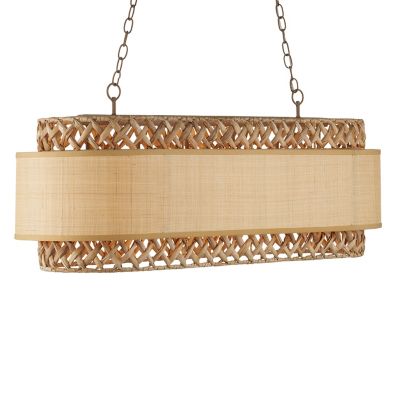 Currey & Company Isola Linear Chandelier - Color: Brown - Size: 6 light - 9