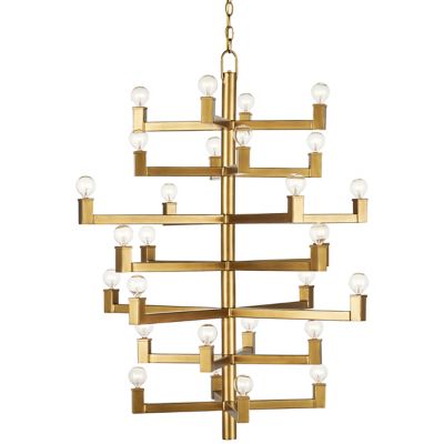 Currey & Company Andre Chandelier - Color: Brass - Size: Medium - 9000-0920