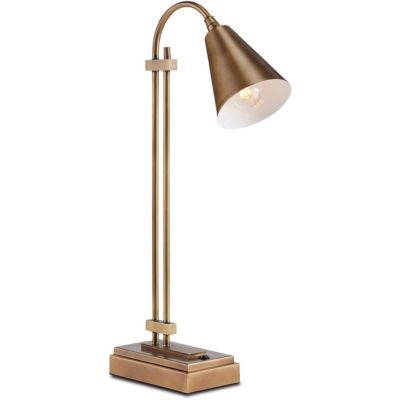 Currey & Company Symmetry Desk Lamp - Color: Brass - Size: 1 light - 6000-0