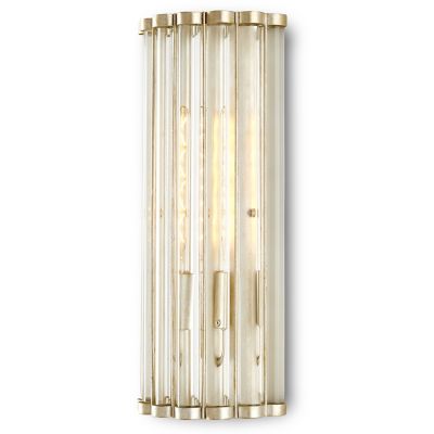 Currey & Company Warwick Tall Wall Sconce - Color: Polished - Size: 1 light