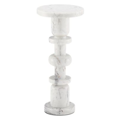 Currey & Company Sasha Drinks Table - Color: White - 3000-0138