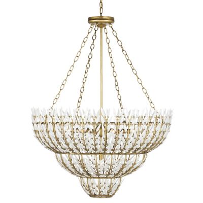 Currey & Company Magnum Opus Chandelier - Color: Brass - Size: 7 light - 90