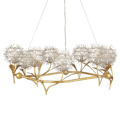 Currey & Company Dandelion Chandelier - Color: Silver - Size: 9 light - 900