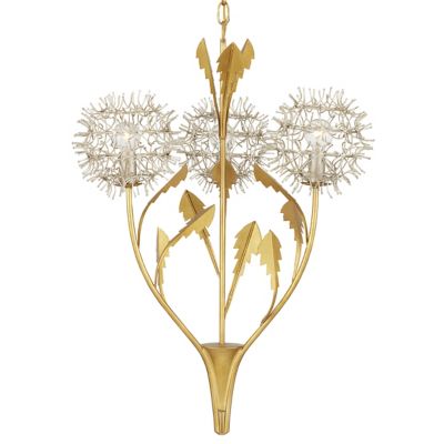 Currey & Company Dandelion Pendant Light - Color: Silver - Size: 3 light - 