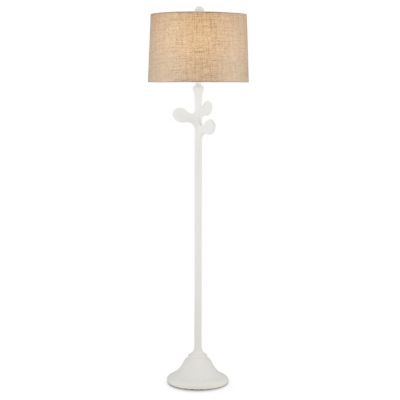 Currey & Company Charny Floor Lamp - Color: White - Size: 1 light - 8000-01