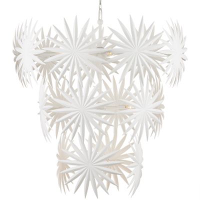 Currey & Company Bismarkia Chandelier - Color: White - Size: Medium - 9000-