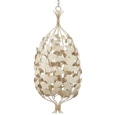 Currey & Company Maidenhair Chandelier - Color: Cream - 9000-1118