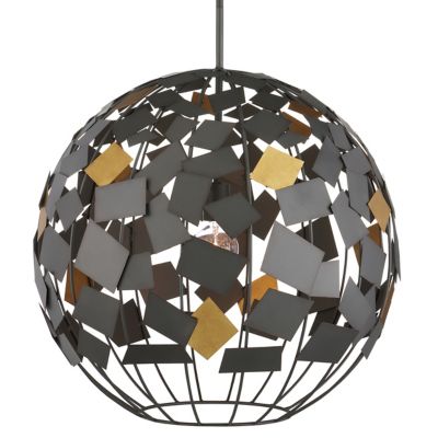 Currey & Company Moon Chandelier - Color: Grey - Size: 1 light - 9000-1089