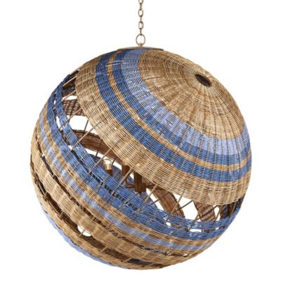 Currey & Company Senjyo Tilted Orb Chandelier - Color: Blue - 9000-1109