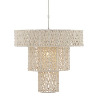 Currey & Company Counterculture Chandelier - Color: White - Size: 1 light -