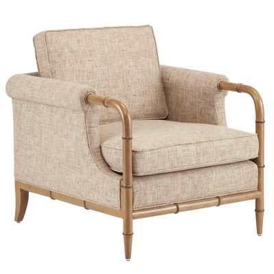 Currey & Company Merle Armchair - Color: Brown - 7000-0602