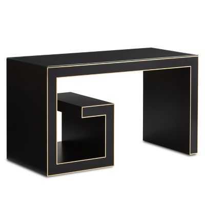 Currey & Company Artemis Writing Desk - Color: Black - 3000-0213