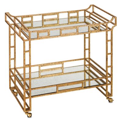 CNC2453233 Currey & Company Odeon Bar Cart - Color: Gold - 42 sku CNC2453233