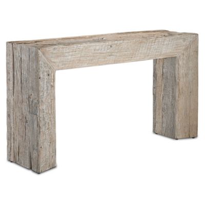 CNC2453318 Currey & Company Kanor Console Table - Color: Whit sku CNC2453318