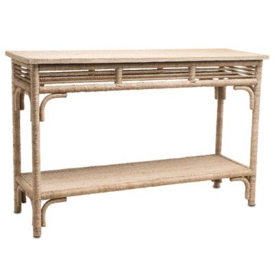 Currey & Company Olisa Rope Console Table - Color: Brown - 3000-0012