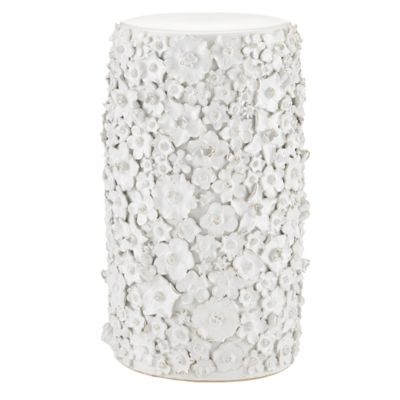 Currey & Company Jessamine Accent Table - Color: White - 2000-0038