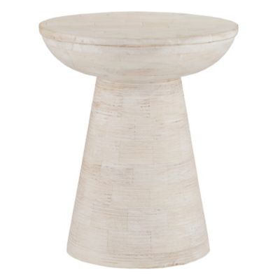 Currey & Company Gati Accent Table - Color: White - 3000-0236