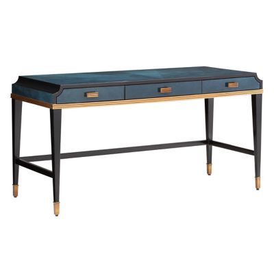 Currey & Company Kallista Large Desk - Color: Blue - 3000-0208