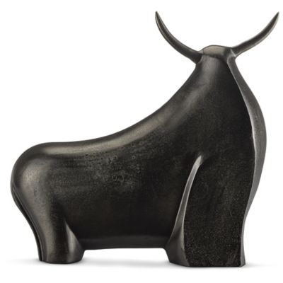 Currey & Company Ferdinand Bull - Color: Black - 1200-0753