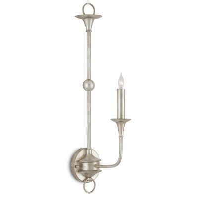 Currey & Company Nottaway Wall Sconce - Color: Silver - Size: 1 light - 500