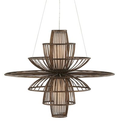 Currey & Company Benjiro Chandelier - Color: Brown - Size: 2 light - 9000-0