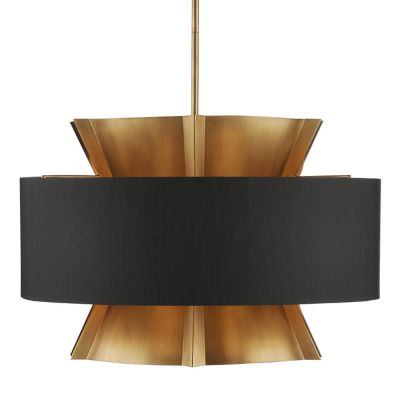 CNC2465118 Currey & Company Oxenwood Chandelier - Color: Blac sku CNC2465118