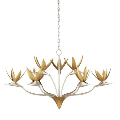 Currey & Company Paradiso Chandelier - Color: Silver - Size: 9 light - 9000