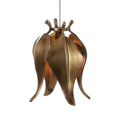 Currey & Company Iota Mini Pendant Light - Color: Brass - Size: 1 light - 9