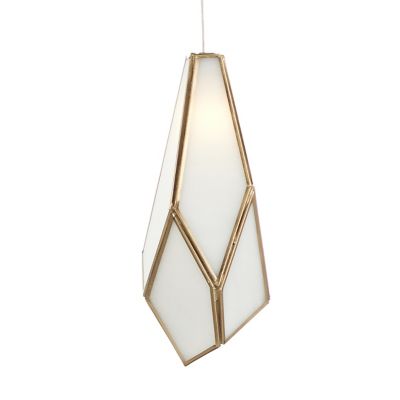 Currey & Company Glace Mini Pendant Light - Color: White - Size: 1 light - 