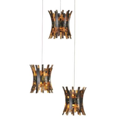 Currey & Company Alsop Multi-Light Pendant Light - Color: Brown - Size: 3 l