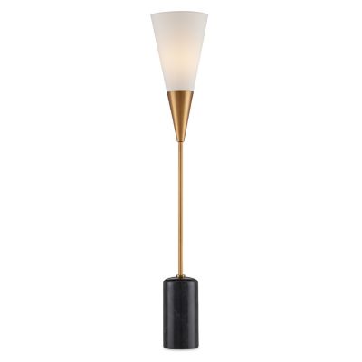 Currey & Company Martini Torchiere Table Lamp - Color: Black - Size: 1 ligh